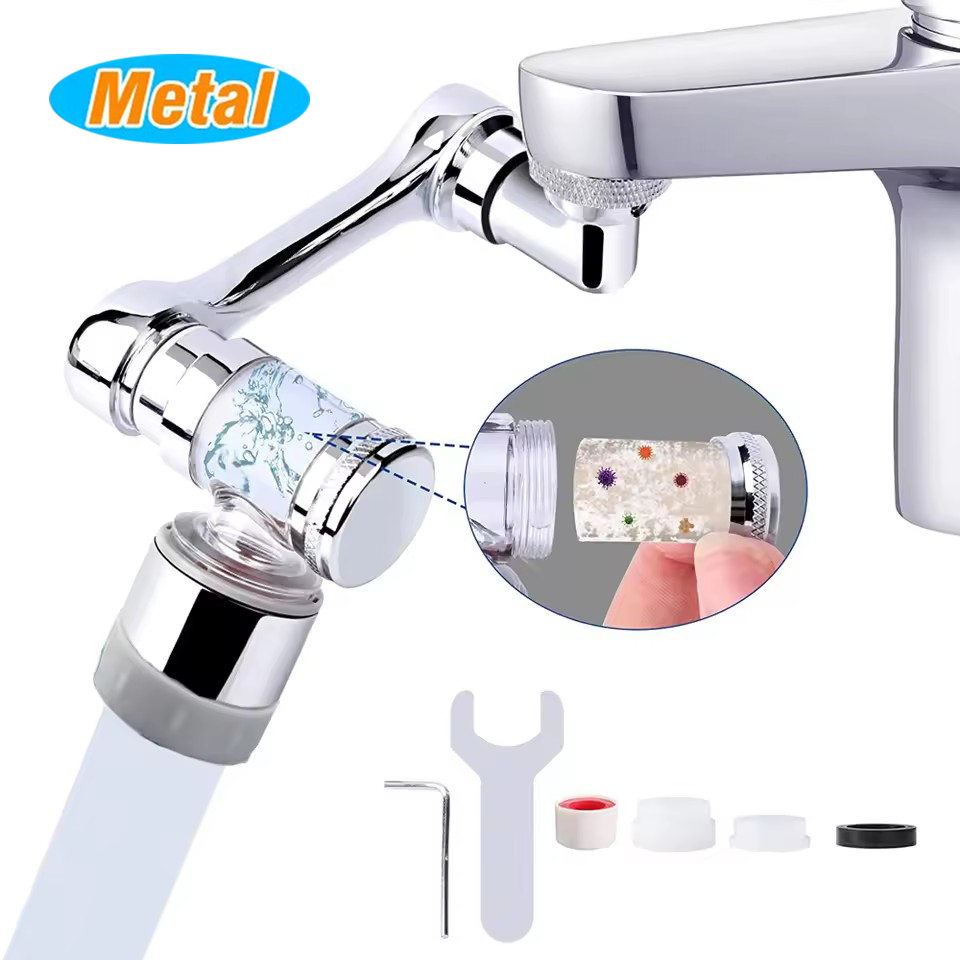 Robot Arm Teach Pendant - Metal Universal Faucet Extender with Filter
