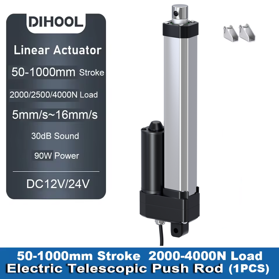 Linear Actuator Electric 1000Mm - DC12V/24V Linear Actuator 50MM~1000MM Stroke 80kg/200kg/400kg