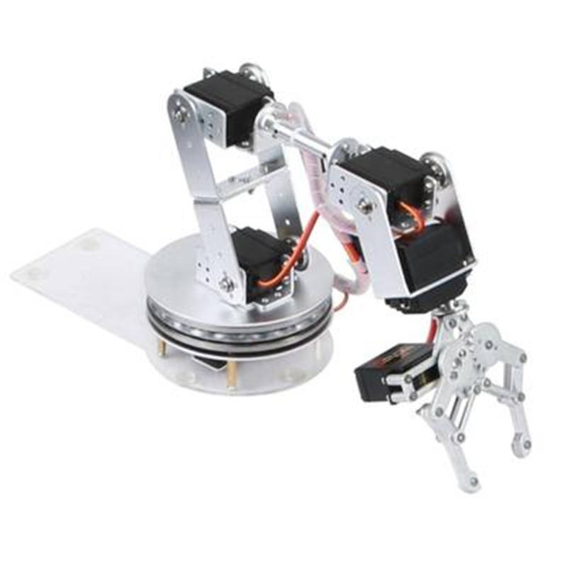 Robotic Arm Kit Arduino - Silver 6 DOF Robotic Arm with