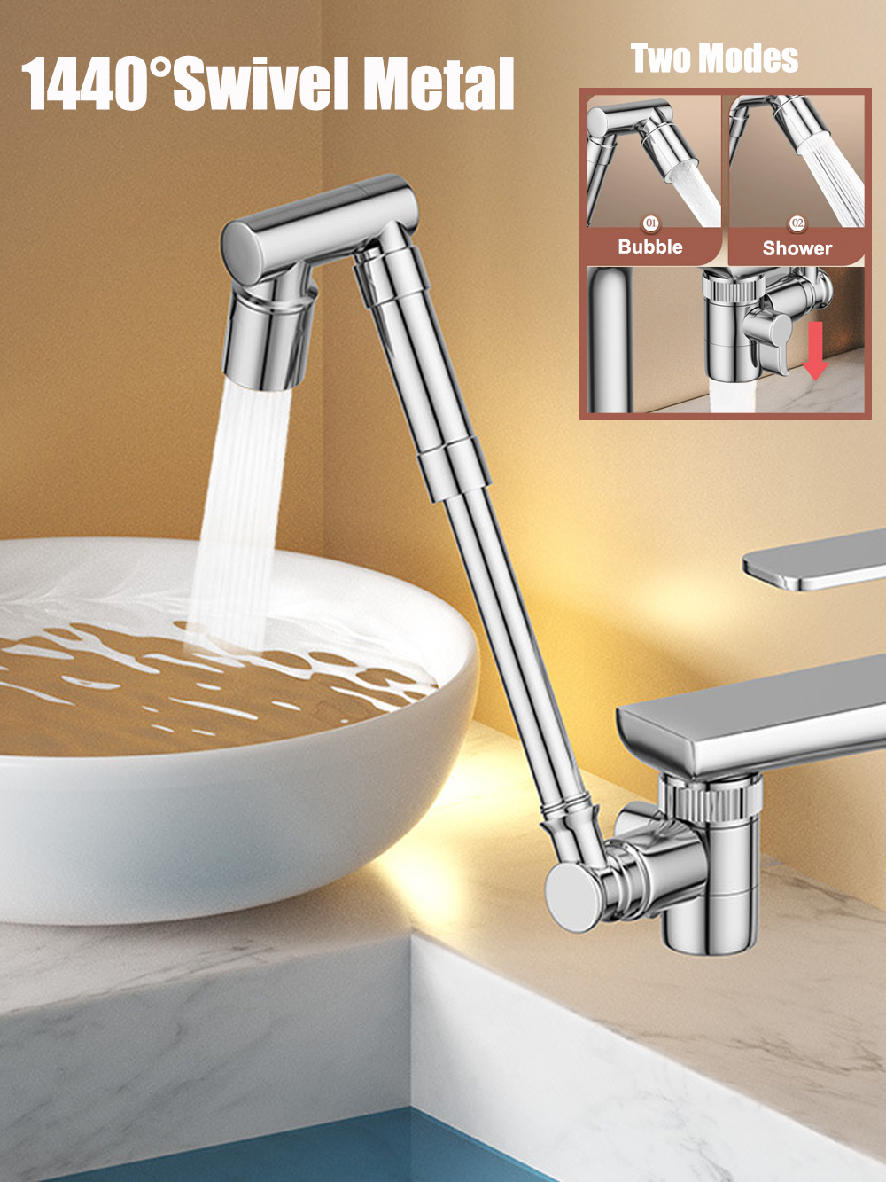 Robot Arm Teach Pendant - 2026 New Metal Kitchen Faucet Extender