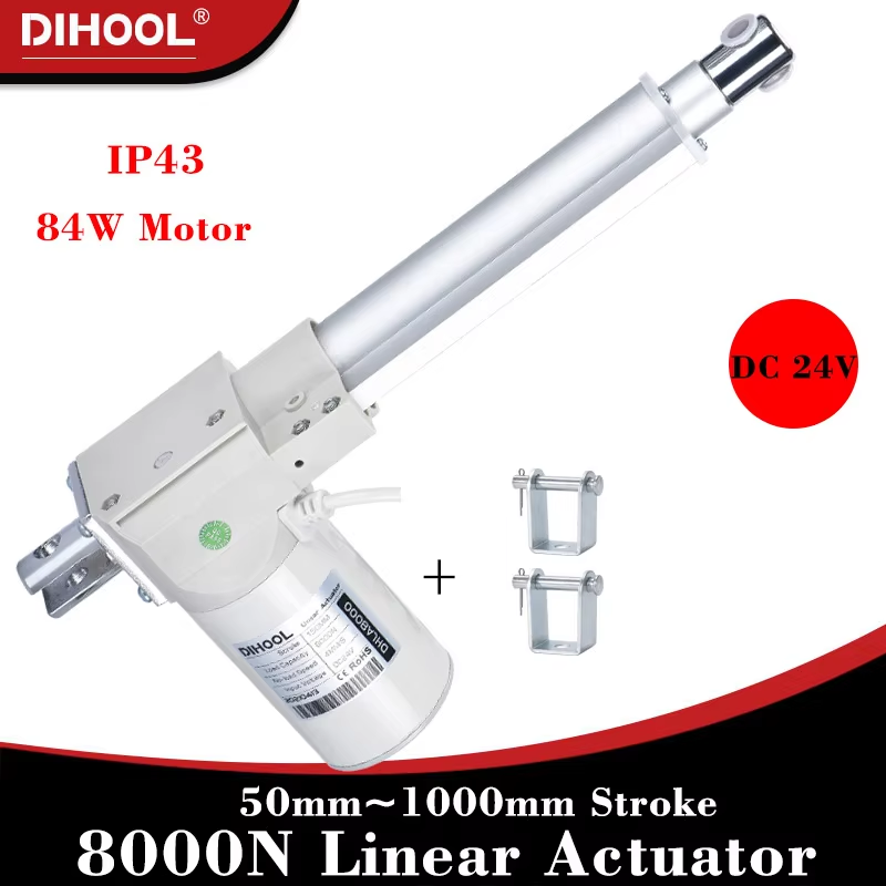 Linear Actuator Electric 1000Mm - 8000N Linear Actuator DC24V 80kg~800kg Load