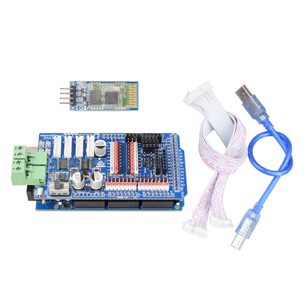 Robotic Arm Kit Arduino - Arduino Mega2560 RC Control 4WD Robot