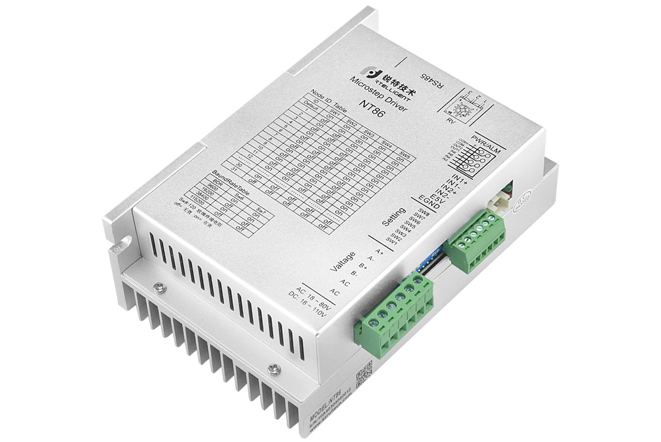 2 Phase Nema 34 NT86 18-80V RS - Stepper Motor Nema 34 Closed Loop ulasan dan harga