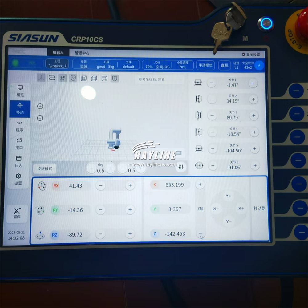 Automatic 6 Axis Industrial We - Industrial Robot Arm 20Kg Payload ulasan dan harga