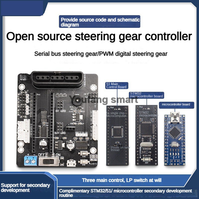 6 Channel PWM Servo and 4 Chan - Robotic Arm Kit Arduino ulasan dan harga