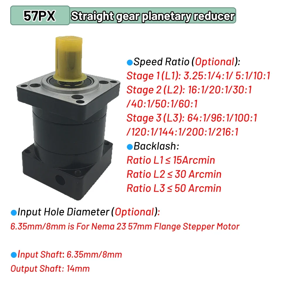 YUNDUAN Planetary Gearbox Step - Planetary Gearbox Nema 23 ulasan dan harga