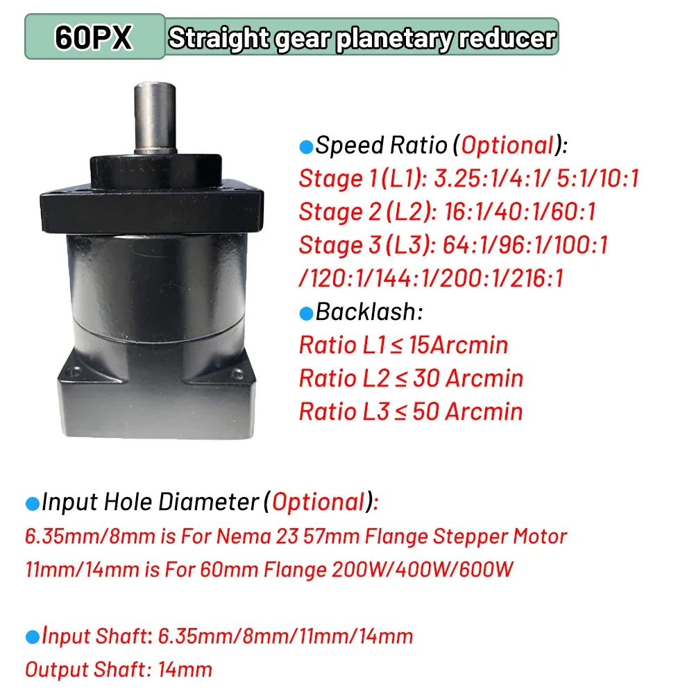 YUNDUAN Planetary Gearbox Step - Planetary Gearbox Nema 23 ulasan dan harga