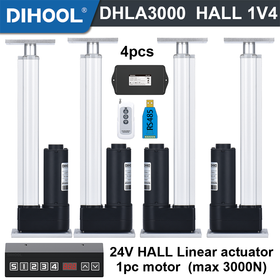 4 Pieces 3000N Electric Linear - Linear Actuator Electric 1000Mm ulasan dan harga