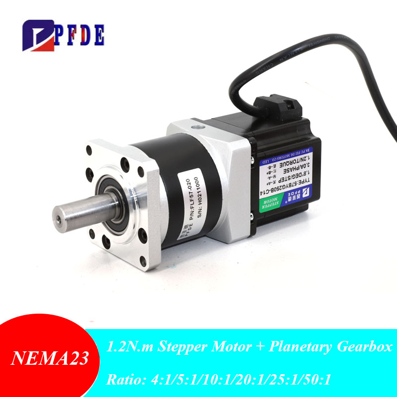 Nema 23 1.2N.m Geared Stepper  - Planetary Gearbox Nema 23 ulasan dan harga