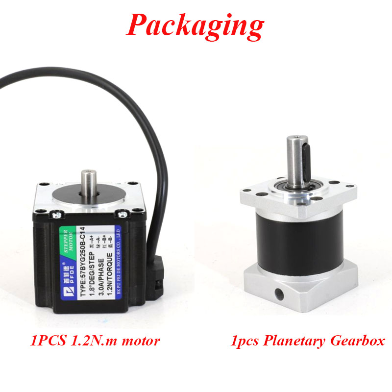 Nema 23 1.2N.m Geared Stepper  - Planetary Gearbox Nema 23 ulasan dan harga