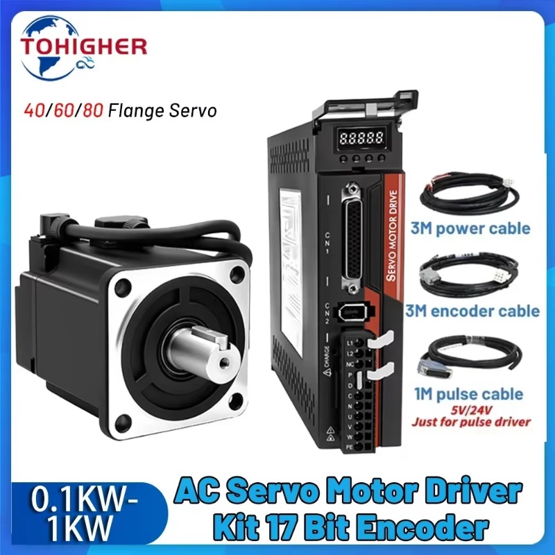 【Smart】AC Servo Motor Kit 100W - Servo Motor 750W Ac Driver ulasan dan harga