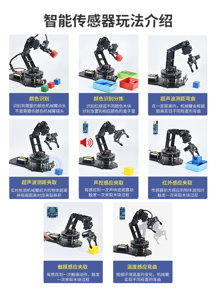 Open source 6-axis DOF vision  - Robotic Arm 6 Axis Desktop ulasan dan harga