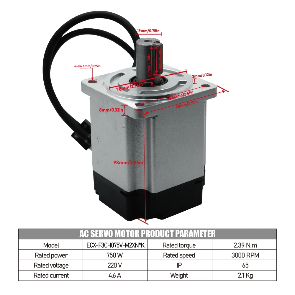 750W AC Servo Motor & ECX Ethe - Servo Motor 750W Ac Driver ulasan dan harga