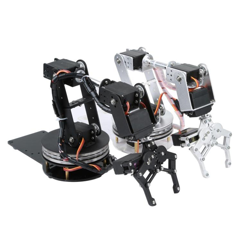 Silver 6 DOF Robotic Arm with  - Robotic Arm Kit Arduino ulasan dan harga