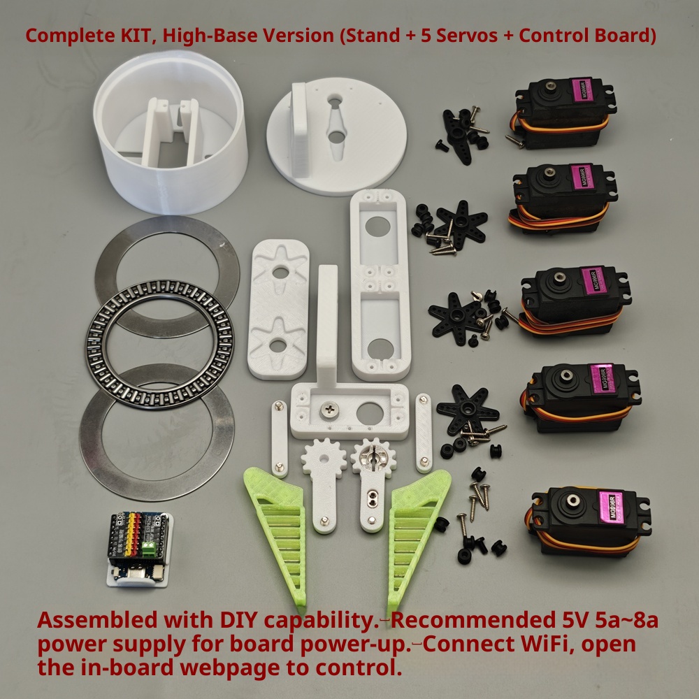 MG996R 5-axis 5-servo 4-DOF Ro - Robot Arm 5 Dof Servo ulasan dan harga