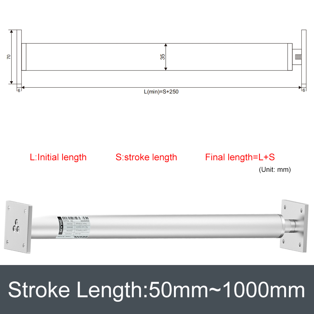 2500N DC24V linear actuator 50 - Linear Actuator Electric 1000Mm ulasan dan harga