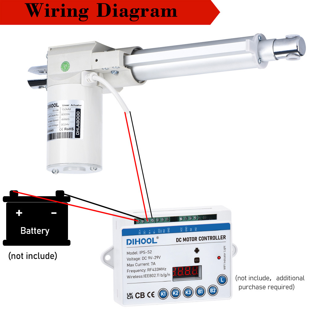 8000N Linear Actuator DC24V 80 - Linear Actuator Electric 1000Mm ulasan dan harga
