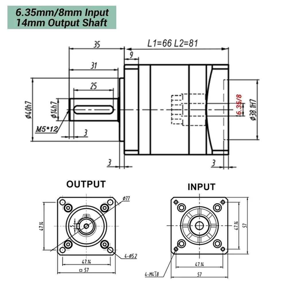 Planetary Reducer Nema23 Stepp - Planetary Gearbox Nema 23 ulasan dan harga