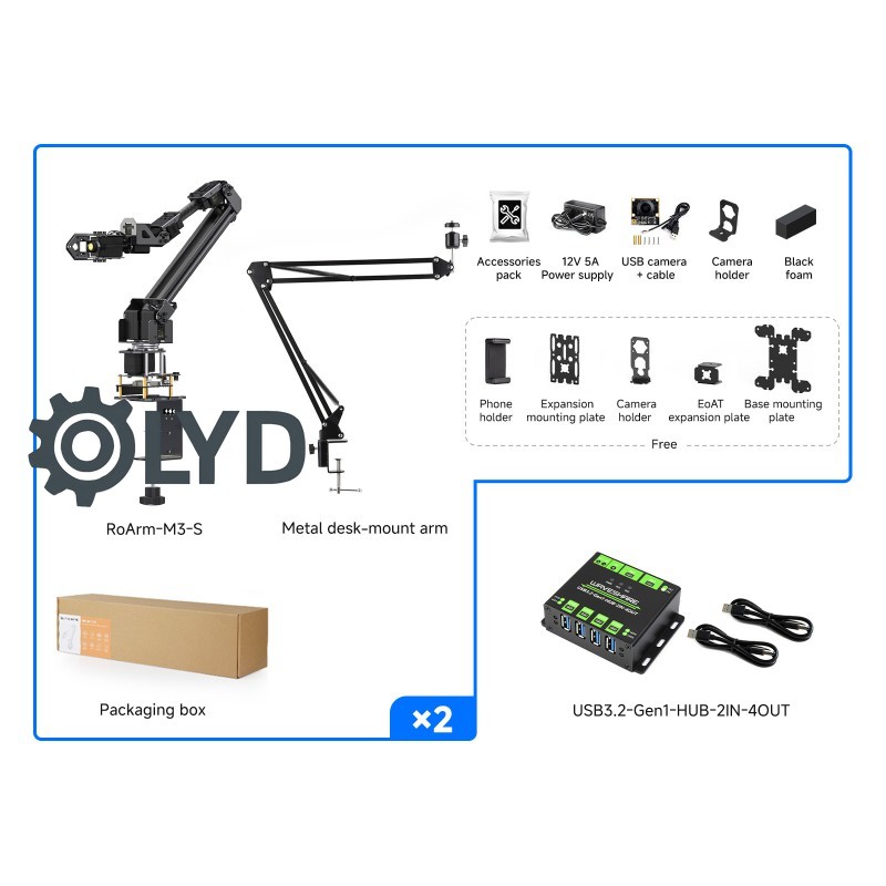 AI Robotic Project Wireless Co - Robot Arm 5 Dof Servo ulasan dan harga