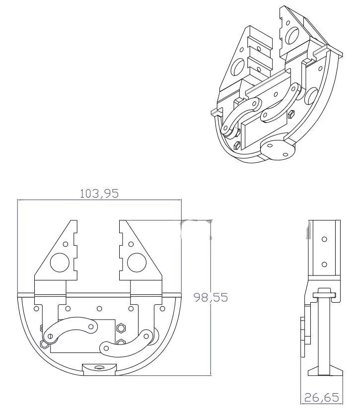New Robot Clamp Gripper Servo  - Robotic Arm Kit Arduino ulasan dan harga
