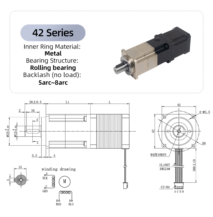 Big Torque 45Nm DC 5 Arcmin He - Planetary Gearbox Nema 23 ulasan dan harga