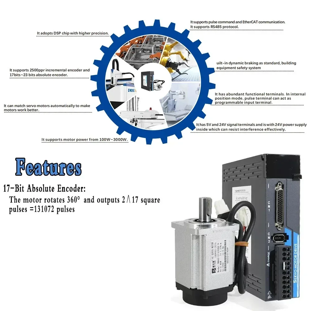 AC Servo Motor Driver Kit 400W - Servo Motor 750W Ac Driver ulasan dan harga