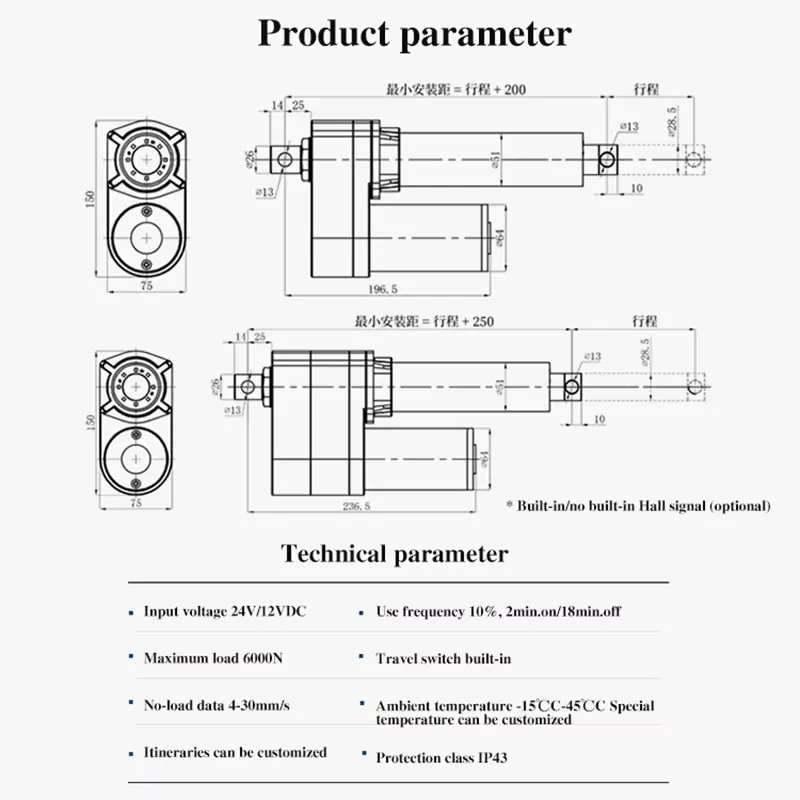 8000N 12V DC Electric Linear A - Linear Actuator Electric 1000Mm ulasan dan harga
