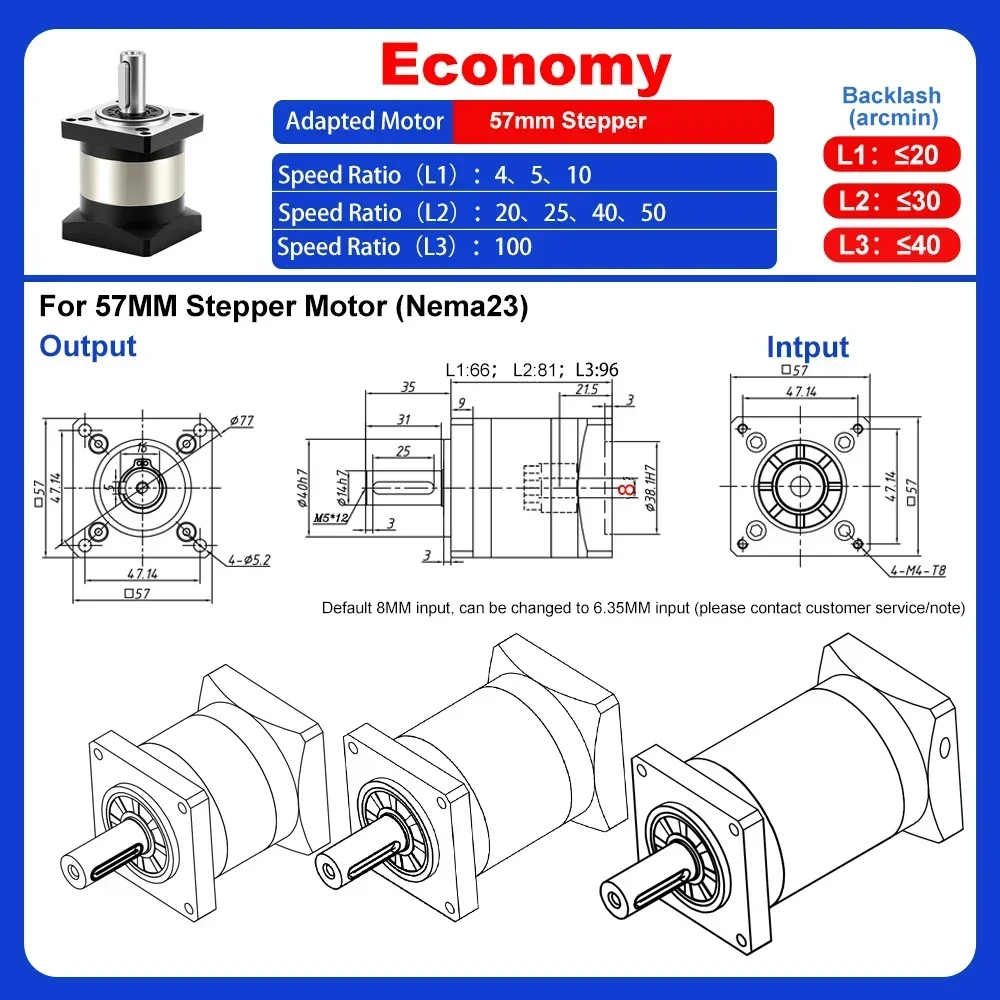 Planetary Gearbox Reduction Ge - Planetary Gearbox Nema 23 ulasan dan harga
